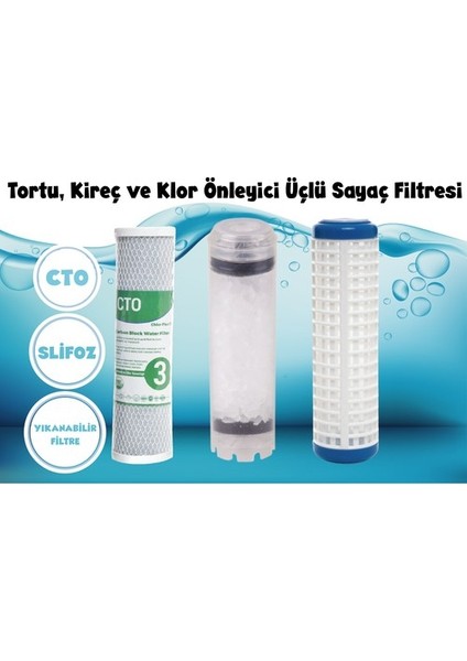 Daire Girişi Su Arıtma Silifoz Filtreli Tip 3/4"