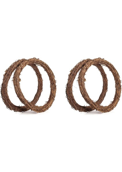 4 Adet 14 Inç Asma Çelenkler Asma Dalı Çelenk Rattan Çelenk Çelenk Dıy Noel El Sanatları Veya Düğün Dekorları Için (Yurt Dışından)