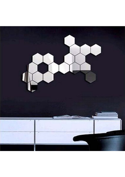 24X Ayna Duvar Çıkartmaları Yatak Odası Oturma Odası Ayrılabilir Su Geçirmez Kendinden Yapışkanlı Dıy Duvar Çıkartmaları Duvar Dekorasyonu (Gümüş) (Yurt Dışından) indirimleri