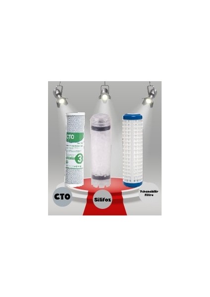 Daire Girişi Su Arıtma Silifoz Filtreli Tip 3/4"