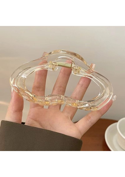 Büyük Plaka Saç Bulutları Kavrama Klipsi Kadın Başın Arkası Mizaç Köpekbalığı Klipsi Yüz Saç Kartı Kafa Aksesuarları Dışında Gelişmiş Yaratıcılık Duygusu (Yurt Dışından)