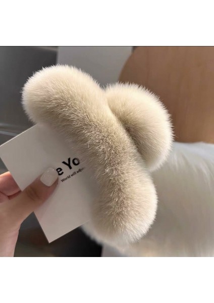 Hakiki Su Samuru Tavşan Saç Saç Kavrama Klip Kıdemli Işık Duygusu Lüks Net Kırmızı Saç Tokası Kadın Başın Arkası Yeni High-End Köpekbalığı Klip Yüksek At Kuyruğu (Yurt Dışından) modelleri