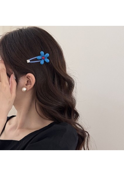 Metal Niş Tasarım Sonbahar ve Kış Klip Kız Sevimli Ins Saç Tokası Çocuk Saç Kartı (Yurt Dışından)