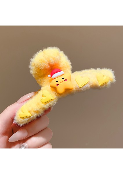 Kedi Peluş Çizik Klipsi Kadın Sonbahar ve Kış Gelişmiş Disk Saç Tokası Duygusu Başın Arkası Büyük Köpekbalığı Klipsi Saç Kartı Başlıklar (Yurt Dışından)