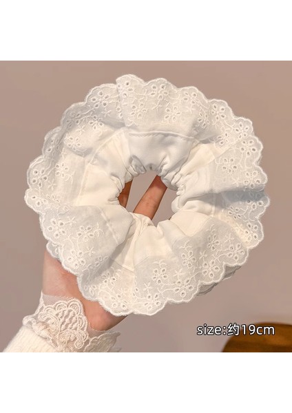 Büyük Boy Kalın Saç Bandı Kadın Kıdemli Anlamda Kare Eşarp Saç Ipi Yüksek Elastikiyet Dalı Lastik Bant Tembel Kafa Çiçek (Yurt Dışından)