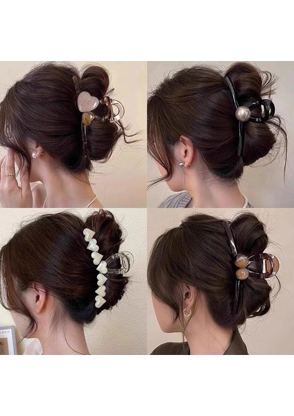 Kepçe Klipsi Büyük Saç Hacmi Büyük Saç Tokası Kadın Başın Arkası Köpekbalığı Klipsi Saç Tokası Yeni Disk Saç Kore Klipsi Şapkalar (Yurt Dışından) modelleri