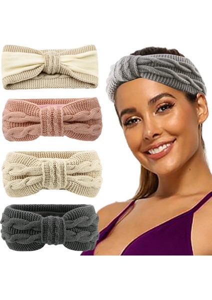 Kalınlaştırılmış ve Yastıklı Saç Bantları Avrupa ve Amerika Birleşik Devletleri'nde Sonbahar ve Kış Saç Bantları Yün Saç Aksesuarları Yay Sıcak Kafa Bandı Kulak Koruma Setleri (Yurt Dışından) fiyatları