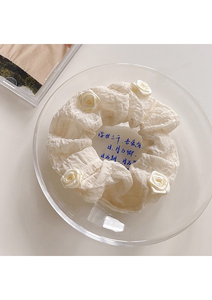 Kore Büyük Boy Kalın Saç Bandı Kadın Kıdemli Anlamda Kare Eşarp Saç Ipi Yüksek Elastikiyet Dalı Lastik Bant Tembel Kafa Çiçek (Yurt Dışından)