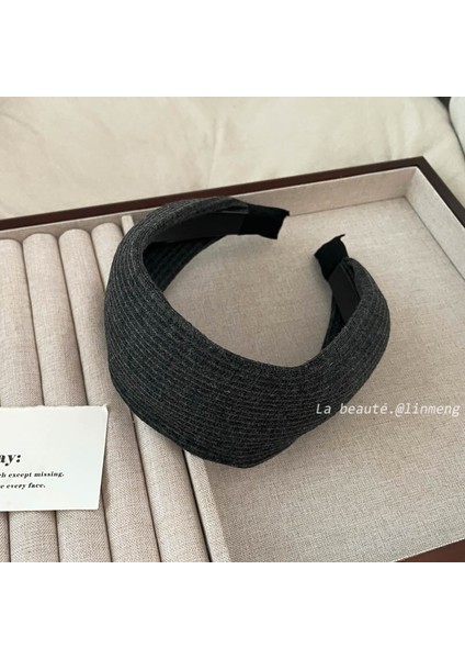 Gri Bölüm Gri Bölüm Kore Versiyonu Saç Bandı Sonbahar ve Kış Kıdemli Günlük Tatlı Kafa Bandı Saç Aksesuarları Doku Saç Grotto Yeni! (Yurt Dışından)