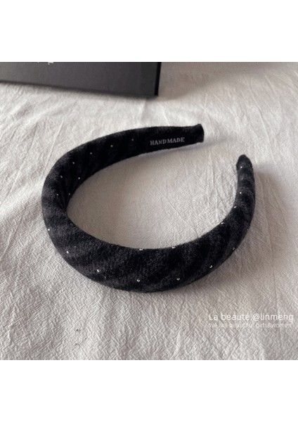 Gri Bölüm Gri Bölüm Kore Versiyonu Saç Bandı Sonbahar ve Kış Kıdemli Günlük Tatlı Kafa Bandı Saç Aksesuarları Doku Saç Grotto Yeni! (Yurt Dışından)