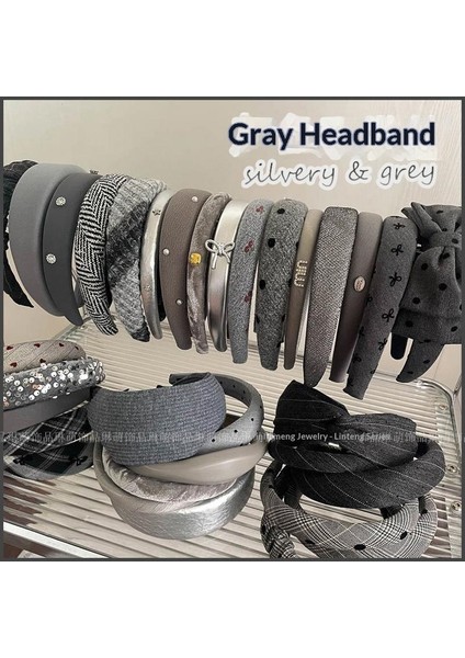 Gri Bölüm Gri Bölüm Kore Versiyonu Saç Bandı Sonbahar ve Kış Kıdemli Günlük Tatlı Kafa Bandı Saç Aksesuarları Doku Saç Grotto Yeni! (Yurt Dışından) fiyatları