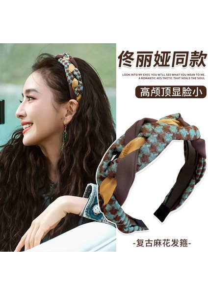 Sevimli Ilginç Sonbahar ve Kış Peluş Yı Yüz Saç Bantları Kadın Çok Yönlü Eğlenceli Yüksek Kafatası Üst Kafa Bandı Makyaj Baskı Saç Saç Kartı Saç Aksesuarları (Yurt Dışından)