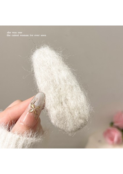 Metal Niş Tasarım Sonbahar ve Kış Klip Kız Sevimli Ins Saç Tokası Çocuk Saç Kartı (Yurt Dışından)