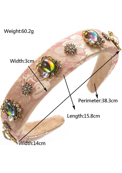 Yeni Mahkeme Tarzı Retro Saten Baskılı Kumaş Saç Bantları Elmas ve Inci Çiçekler ile Yüksek Kaliteli Ziyafet Saç Aksesuarları (Yurt Dışından) fiyatları