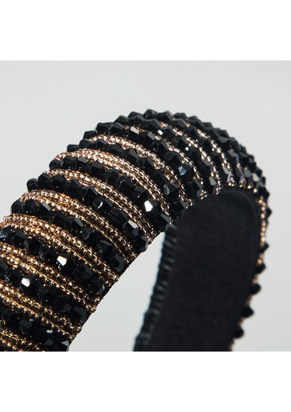 Saç Bantları El Dokuması Boncuklu Kafa Bandı Kadın Ok Sünger Basit Yı Yüz Headdress Saç Aksesuarları Kore Versiyonu (Yurt Dışından) modelleri