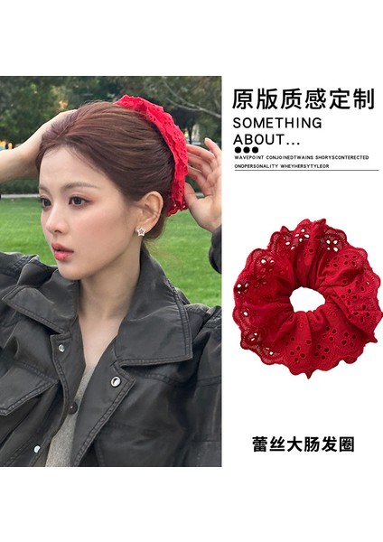 Büyük Boy Dantel Tembel Büyüksaç Bandı Kadın Yeni Kıdemli Anlamda Kore Kravat Kafa Halat Kafa Çiçek Headdress Saç Aksesuarları (Yurt Dışından)