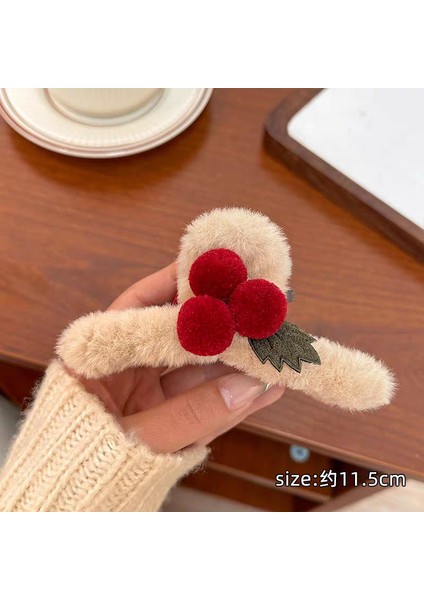 Sonbahar ve Kış Yay Peluş Çizik Klip Büyük Saç Tokası Kadın Yeni Sevimli Başın Arkası Kıdemli Anlamda Köpekbalığı Klip (Yurt Dışından)