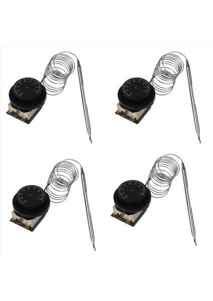 4x 1nc 1no Ac 250V/380V 16A 0-40C Sıcaklık Kontrol Anahtarı Kılcal Termostat (Yurt Dışından)