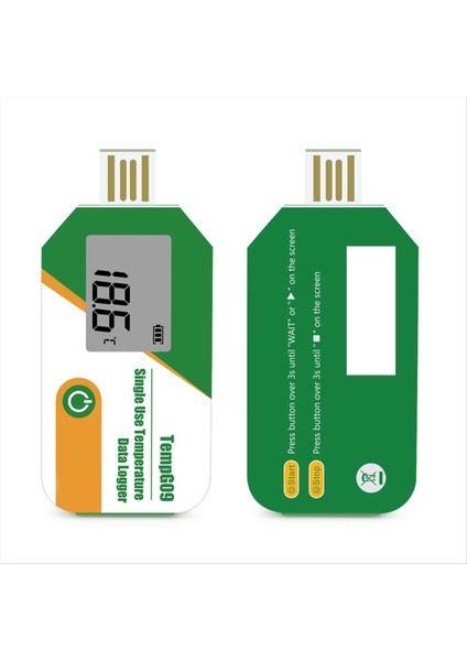 Dijital Görüntü USB Sıcaklık Veri Günlüğü 32000 Point Kapasitesi Tek Kullanımlık Sıcaklık Kayıt Cihazı Pdf Rapor Kaydedici (Yurt Dışından)