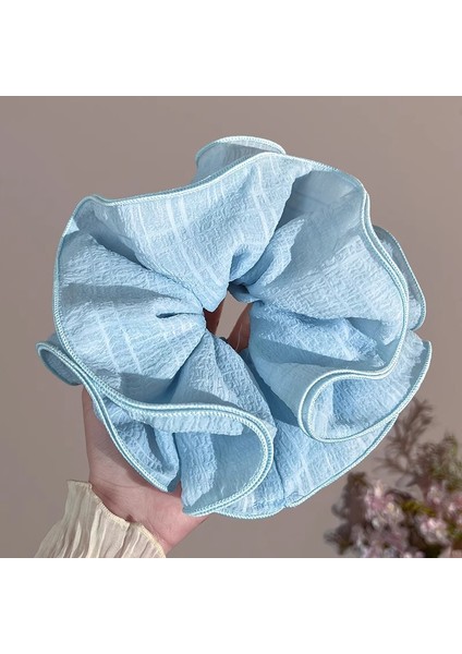 Büyük Boy Kalın Saç Bandı Kadın Kıdemli Anlamda Kare Eşarp Saç Ipi Yüksek Elastikiyet Dalı Lastik Bant Tembel Kafa Çiçek (Yurt Dışından)