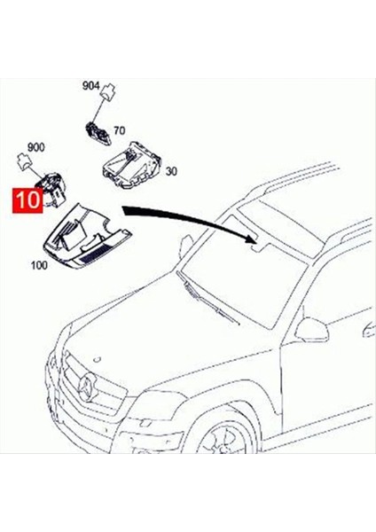 Yağmur Sensörü A2049013003 A2049012201 A2049017601 Mercedes-Benz Glk-Sınıfı (X204) 2008-2012 (Yurt Dışından) fiyatları