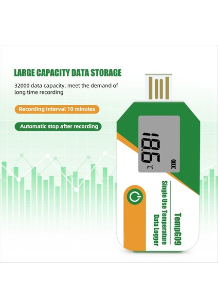 Dijital Görüntü USB Sıcaklık Veri Günlüğü 32000 Point Kapasitesi Tek Kullanımlık Sıcaklık Kayıt Cihazı Pdf Rapor Kaydedici (Yurt Dışından) indirimleri