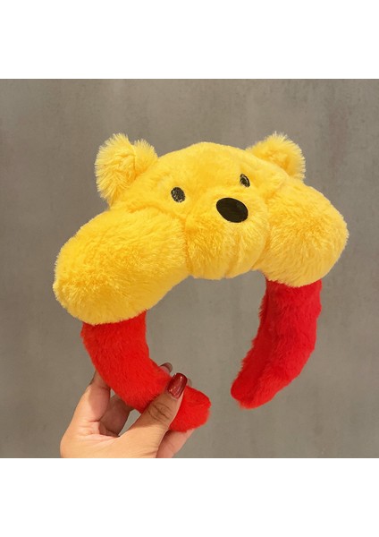 Yeni Peluş Saç Bantları Kadın Sonbahar ve Kış Saç Aksesuarları Sevimli Tavşan Kulakları Saç Tokası Kafa Bandı Yı Yüz Saç Bandı Çocuk Saç Kartı Şapkalar (Yurt Dışından)