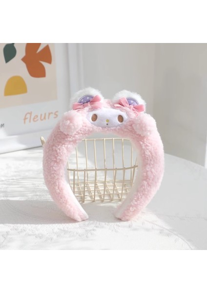 Yeni Peluş Saç Bantları Kadın Sonbahar ve Kış Saç Aksesuarları Sevimli Tavşan Kulakları Saç Tokası Kafa Bandı Yı Yüz Saç Bandı Çocuk Saç Kartı Şapkalar (Yurt Dışından)