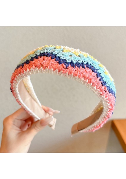 Fransız Retro Üst Düzey Saç Bantları Duygusu Kadın Ekose Sonbahar ve Kış Net Kırmızı Yeni Mizaç Kıdemli Tasarım Kafa Bandı Yüksek Kranial Üstleri (Yurt Dışından)