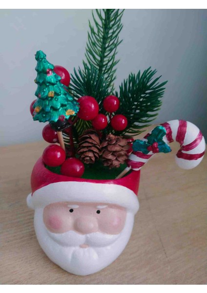 Yılbaşı Mini Santa Dekor – Noel Baba Figürlü Yeni Yıl Masa ve Ev Süsü – Çam Ağacı & Şeker Kamışı Detaylı Hediyelik indirimleri