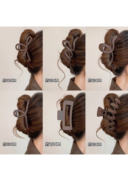 Zarif Kavrama Klipsi Büyük Saç Hacmi Saç Tokası Kadın Kıdemli Anlamda Başın Arkası Plaka Saç Köpekbalığı Klipsi Headdress Saç Tokası (Yurt Dışından) modelleri