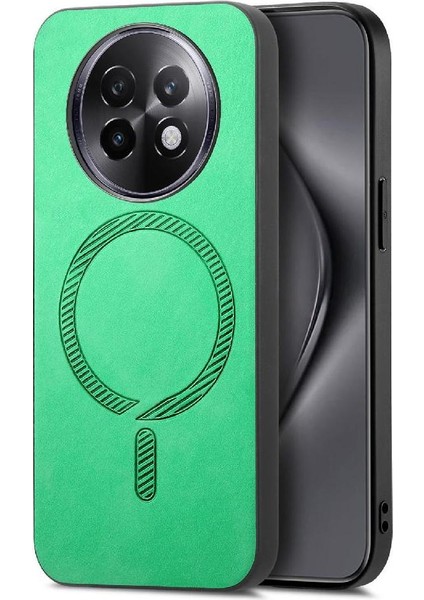 Realme 13 Pro 5g Manyetik Telefon Kılıfı – Magsafe Uyumlu, Ince Mat Deri Arka Kapak (Yurt Dışından)