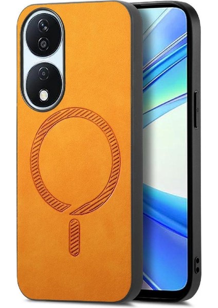 Honor X7B Manyetik Telefon Kılıfı – Magsafe Uyumlu, Ince Mat Deri Arka Kapak (Yurt Dışından)