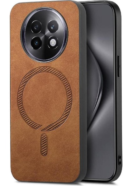 Realme 13 Pro 5g Manyetik Telefon Kılıfı – Magsafe Uyumlu, Ince Mat Deri Arka Kapak (Yurt Dışından)
