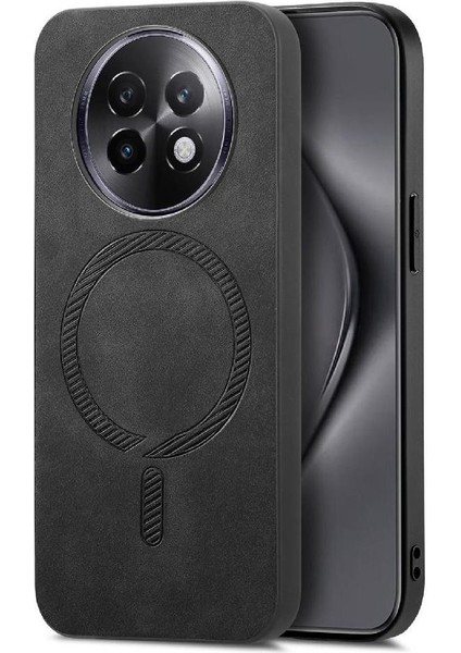 Realme 13 Pro 5g Manyetik Telefon Kılıfı – Magsafe Uyumlu, Ince Mat Deri Arka Kapak (Yurt Dışından)