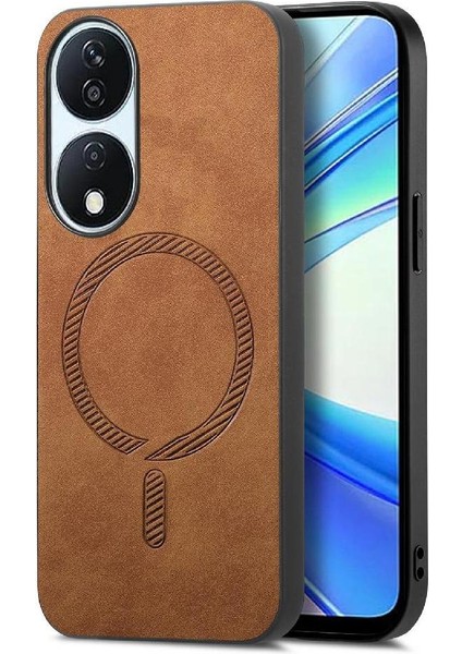 Honor X7B Manyetik Telefon Kılıfı – Magsafe Uyumlu, Ince Mat Deri Arka Kapak (Yurt Dışından)