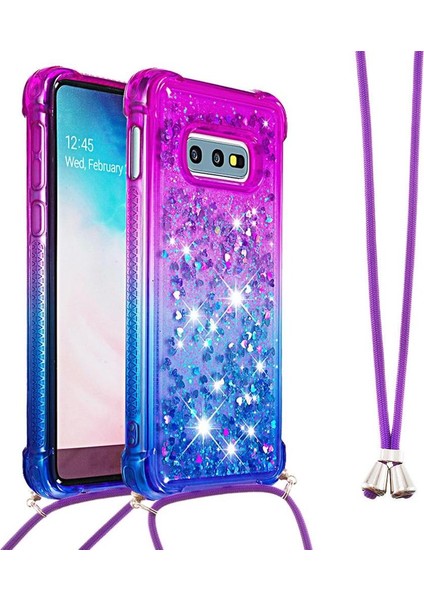 Ayrılıkçı Emniyet Klipsi ile Samsung Galaxy S10E Için Quicksand Telefon Kılıfı (Yurt Dışından)