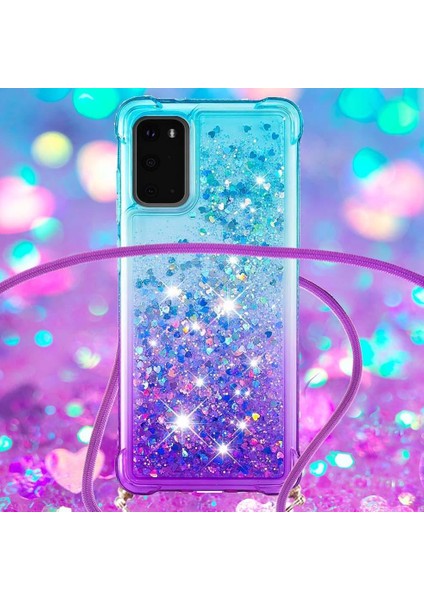 Samsung Galaxy S20 Degrade Renk Telefon Kılıfı Boyun Için Quicksand Telefon Kılıfı (Yurt Dışından) fırsatları