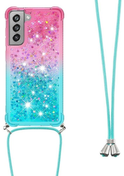 Samsung Galaxy S21 Fe Ayarlanabilir Boyun Kordon Için Quicksand Telefon Kılıfı (Yurt Dışından)