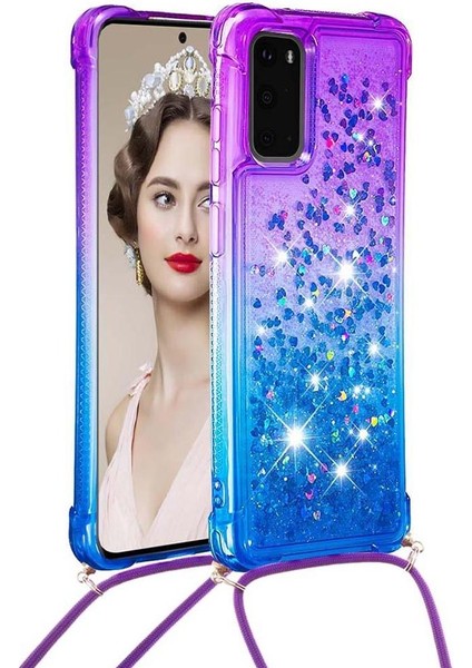 Samsung Galaxy S20 Degrade Renk Telefon Kılıfı Boyun Için Quicksand Telefon Kılıfı (Yurt Dışından) fırsatları