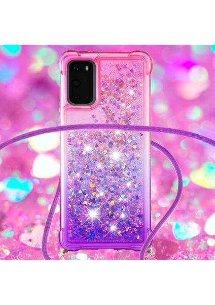 Samsung Galaxy S20 Degrade Renk Telefon Kılıfı Boyun Için Quicksand Telefon Kılıfı (Yurt Dışından) fırsatları