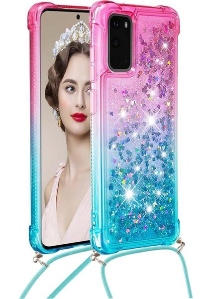 Samsung Galaxy S20 Degrade Renk Telefon Kılıfı Boyun Için Quicksand Telefon Kılıfı (Yurt Dışından) fırsatları