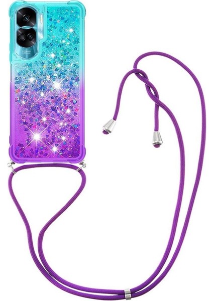 Ayrılıkçı Emniyet Klipsi Gradyan ile Honor 90 Lite Için Quicksand Telefon Kılıfı (Yurt Dışından)