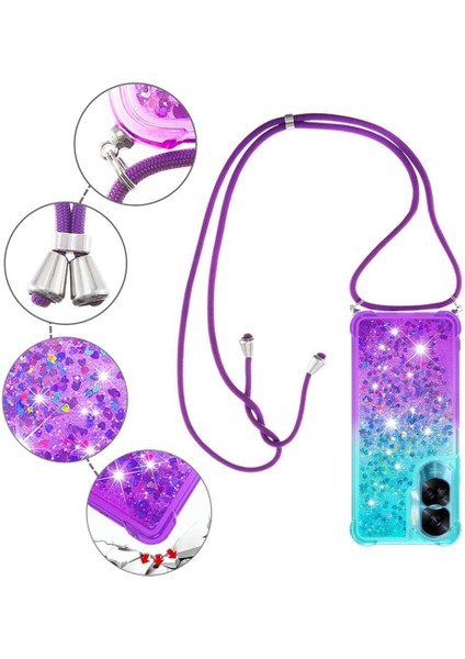 Ayrılıkçı Emniyet Klipsi Gradyan ile Honor 90 Lite Için Quicksand Telefon Kılıfı (Yurt Dışından) fırsatları