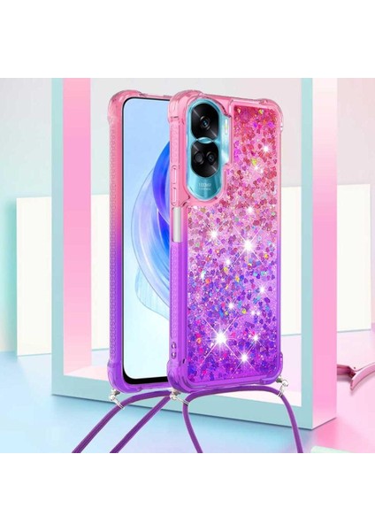 Ayrılıkçı Emniyet Klipsi Gradyan ile Honor 90 Lite Için Quicksand Telefon Kılıfı (Yurt Dışından) fırsatları