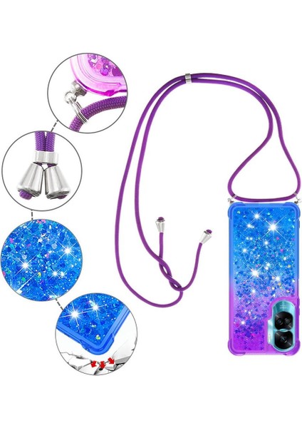 Ayrılıkçı Emniyet Klipsi Gradyan ile Honor 90 Lite Için Quicksand Telefon Kılıfı (Yurt Dışından) fiyatları