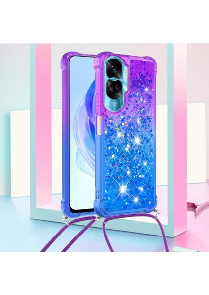 Ayrılıkçı Emniyet Klipsi Gradyan ile Honor 90 Lite Için Quicksand Telefon Kılıfı (Yurt Dışından) fırsatları