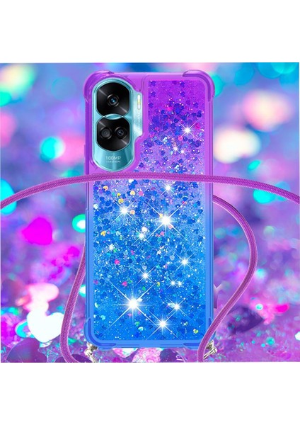 Ayrılıkçı Emniyet Klipsi Gradyan ile Honor 90 Lite Için Quicksand Telefon Kılıfı (Yurt Dışından) indirimleri