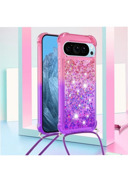 ile Google Pixel 9 Degrade Renk Telefon Kılıfı Için Quicksand Telefon Kılıfı (Yurt Dışından) modelleri