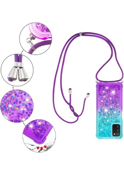 Samsung Galaxy A03S Ayarlanabilir Boyun Kordon Kılıfı Için Quicksand Telefon Kılıfı (Yurt Dışından) fiyatları